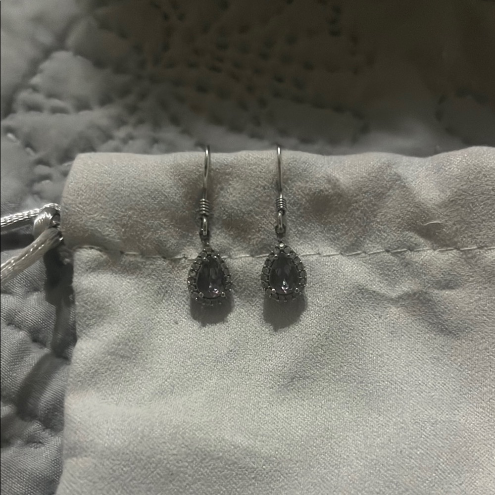 Elegant Silver Teardrop Earrings